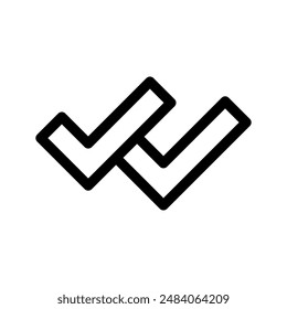 Ilustración de diseño de símbolo de Vector de icono de cheque