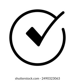 Ilustración de diseño de símbolo de Vector de icono de cheque