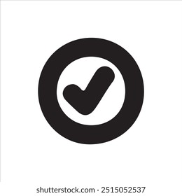 Verificar design de símbolo de vetor de ícone, Verificar design de vetor de ícone