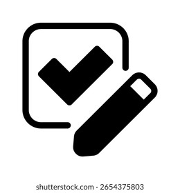 Ilustración de diseño de símbolo de Vector de icono de cheque