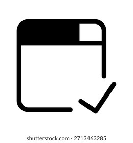 Ilustración de diseño de símbolo de Vector de icono de cheque