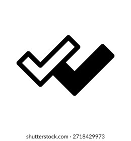 Verificar ilustração de design de símbolo de vetor de ícone