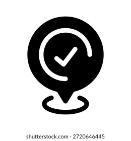 Check In Icon Vector Symbol Design Illustration