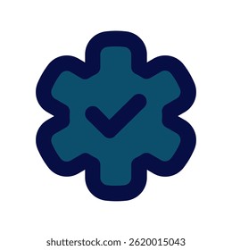 Verifique o vetor de ícone quanto à aprovação e à marca de conclusão da tarefa. Símbolo de verificação para interface de usuário e listas. Ícone Linha Preenchida