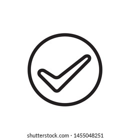 Check icon, yes icon approved vector illustration.