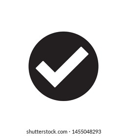 Check icon, yes icon approved vector illustration.