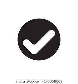 Check icon, yes icon approved vector illustration.