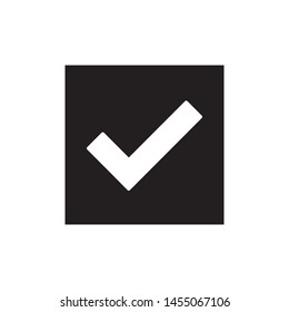 Check icon, yes icon approved vector illustration.