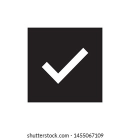Check icon, yes icon approved vector illustration.