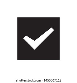 Check icon, yes icon approved vector illustration.