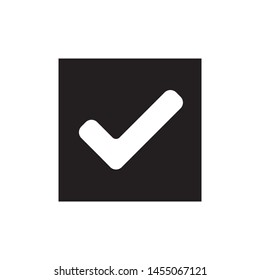 Check icon, yes icon approved vector illustration.