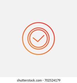 Check icon.gradient illustration isolated vector sign symbol