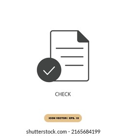 check icons  symbol vector elements for infographic web