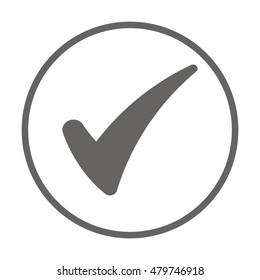 Check  icon,vector. Flat design.