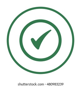 Check  icon,vector. Flat design.