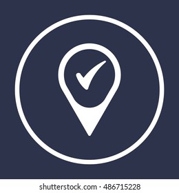 Check  icon,vector. Flat design.