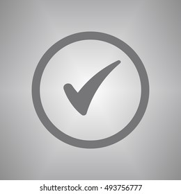 Check  icon,vector. Flat design.