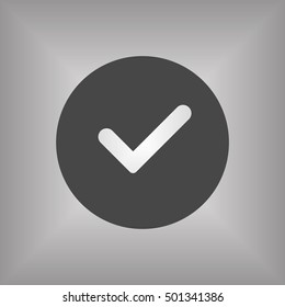 Check  icon,vector. Flat design.