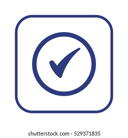 Check  icon,vector. Flat design.