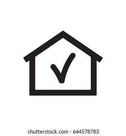 Check  icon,vector. Flat design.