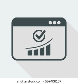 Check increasing - Vector flat minimal icon