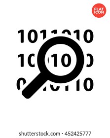 Check information Icon Flat Style Isolated Vector Illustration