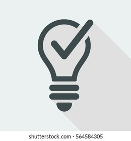 Check innovative idea - Vector web icon