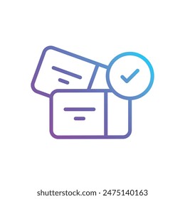 Check In-out vector icon design stock illustration