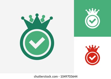Check King Logo Template Design Vector, Emblem, Design Concept, Creative Symbol, Icon