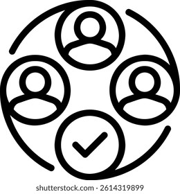 check line icon illustration vector