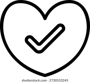 Icono de línea de verificación Ilustración Vector