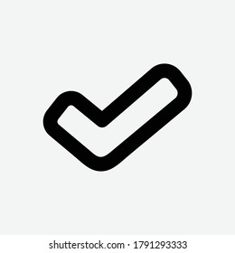 Icono de línea de comprobación - Ilustración vectorial
