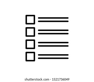 Check line icon. Vector symbol in trendy flat style on white background. Web sing for design.