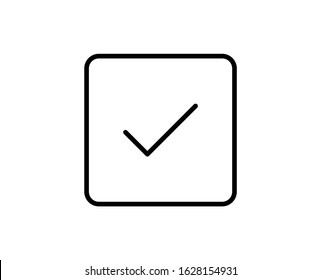 Check line icon. Vector symbol in trendy flat style on white background. Check sing for design.