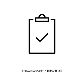 Check line icon. Vector symbol in trendy flat style on white background. Check sing for design.