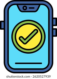Check Line vector Icon Design