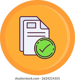 Check Line vector Icon Design