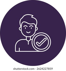 Check Line vector Icon Design