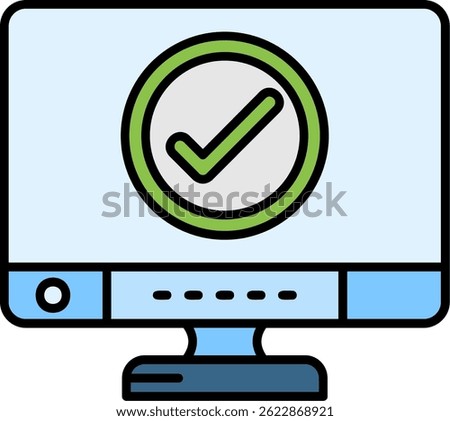 Check Line vector Icon Design