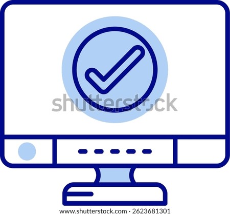 Check Line vector Icon Design
