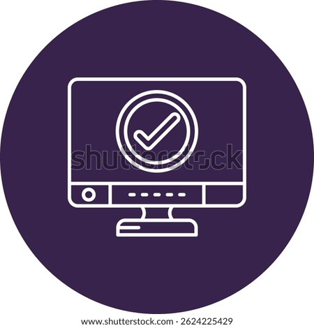 Check Line vector Icon Design