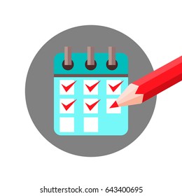 Check List Agenda with Check Mark Icon
