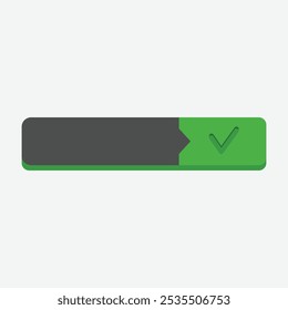 check list blank text space in flat vector design.