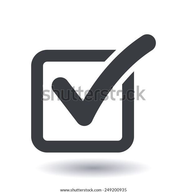 チェックリスト ボタンのアイコン チェックイン ボックス サイン のベクター画像素材 ロイヤリティフリー