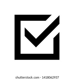 	
Check list button icon. check icon vector. check mark icon. Ok vector icon.