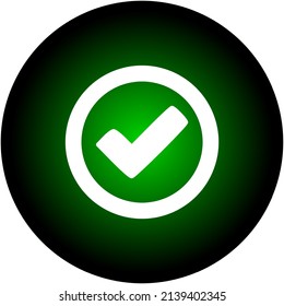 check list button icon, check icon vector, check mark