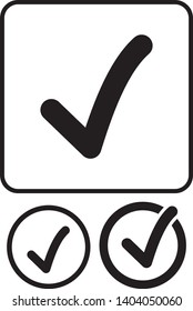 Check list button icon.Check Mark Isolated Icon.