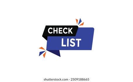 Check list button web banner templates. Vector Illustration 
