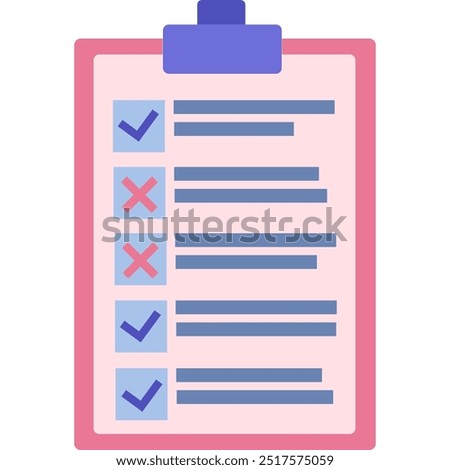 Check list clipboard vector survey icon isolated