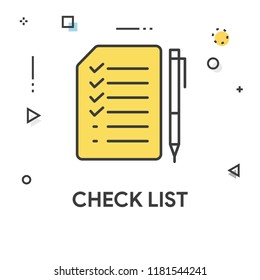 Check List Colored Line Icon